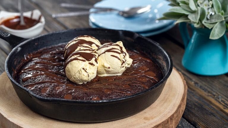 Brownie de Cacau na Frigideira