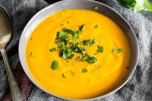 Creme de Cenoura com Laranja