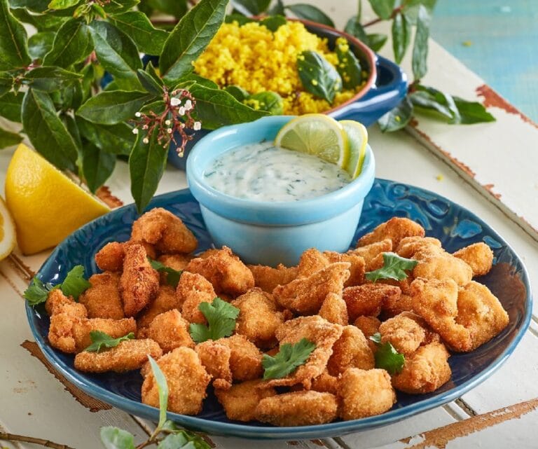 Panadinhos de Frango com Molho de Iogurte