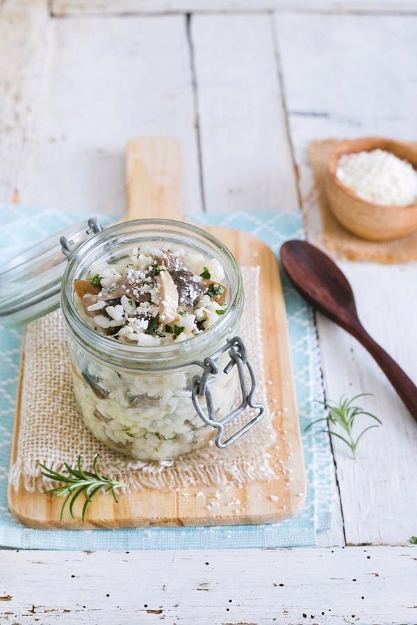 Risotto de Cogumelos no Pote