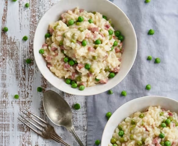 Risotto de Ervilhas e Presunto