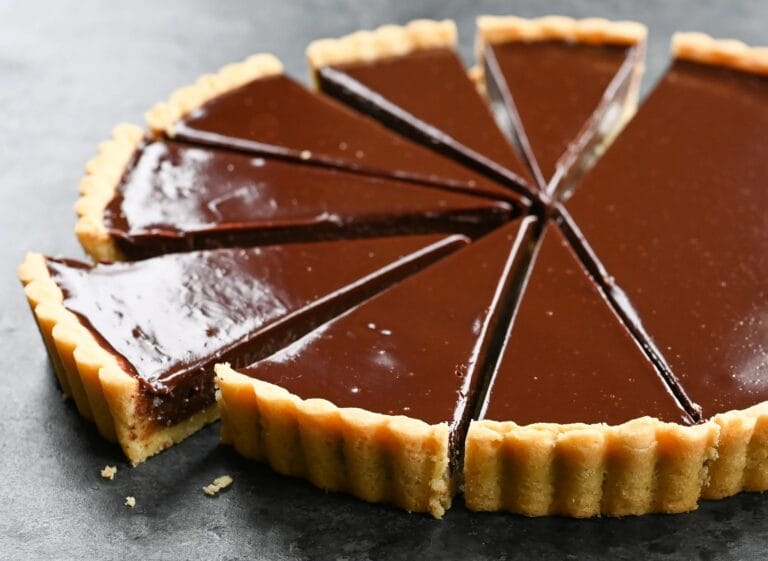 Tarte de Chocolate com Massa Areada